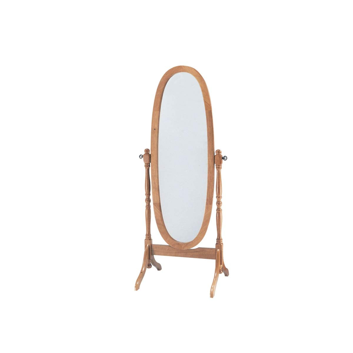 ACME 02289 Fynn Cheval Mirror, Oak Finish
