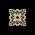 Haoser Corved Panel Geometric Wooden Panel, Birch Ply Jali For Wall Decoration For Your Amazing Home (Length30Cm, Width30Cm, T