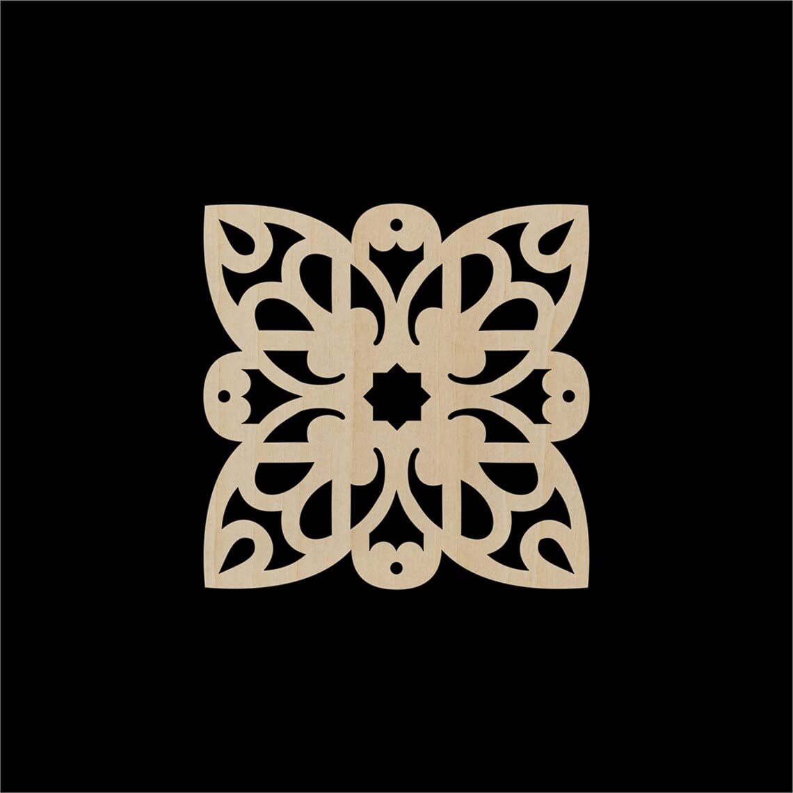 Haoser Corved Panel Geometric Wooden Panel, Birch Ply Jali For Wall Decoration For Your Amazing Home (Length30Cm, Width30Cm, T