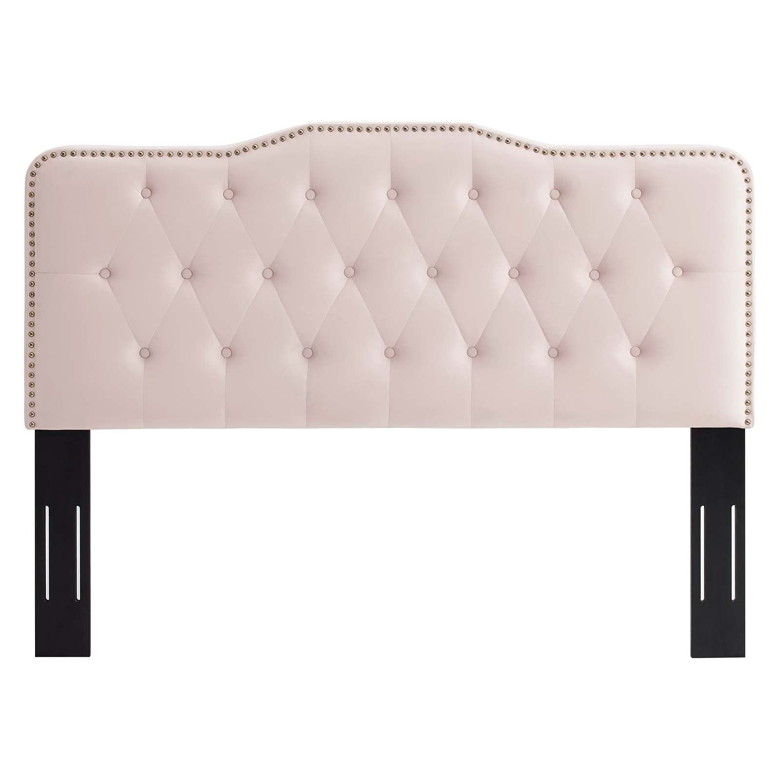 Modway Sophia Tufted Performance Velvet Twin Headboard in Pink - Stylish, Comfortable Design for Modern Bedrooms