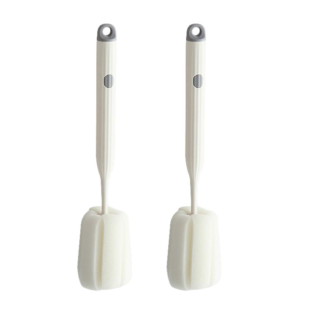 Bottle Soft Brush -2Pcs Sponge Bottle Brush Soft and Easy to Clean, Baby Bottle Sponge Brush Can Effectively Remove The Stain Re
