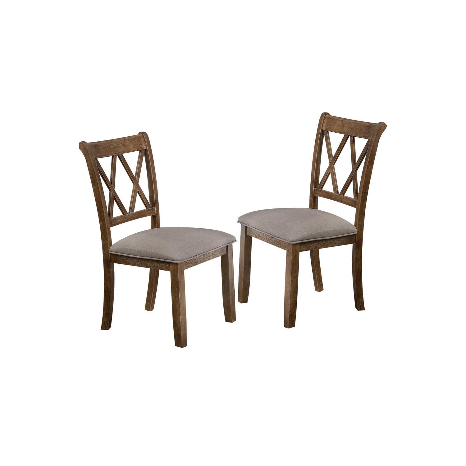Best Master Luxembourg Solid Wood Dining Side Chair In Natural Oak (Set Of 2)