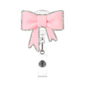 Valentine'S Day Badge Reel Retractable | Funny Nurse Gifts Bow Badge Holder With Alligator Clip & 24    Durable Nylon Cord For N