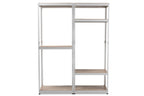 Baxton Studio Gavin 7 Shelf Metal Closet Storage Organizer in White