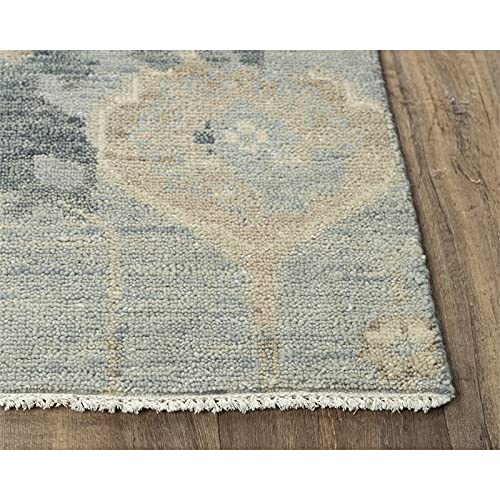 Alora Decor Abby 8' X 10' Traditional Dk. Gray/Blue/Gray Hand Knotted Area Rug