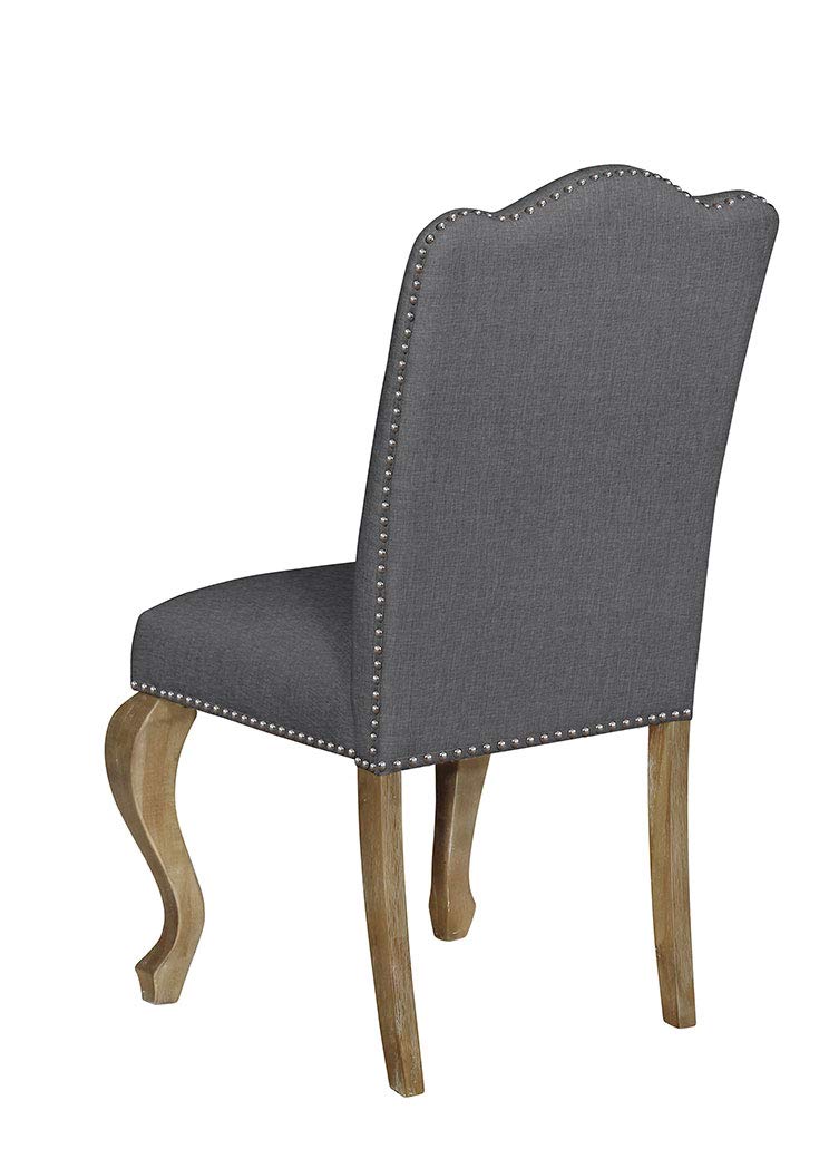 Best Quality Furniture Dining Chairs (Set Of 2), Gray