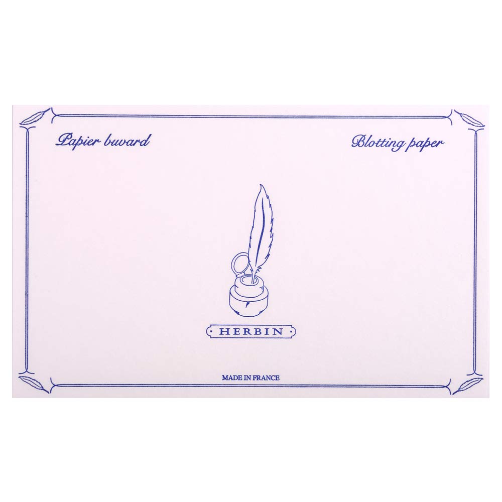 Herbin 10 Pink Blotter Sheets - 4 3/4 X 6 1/3