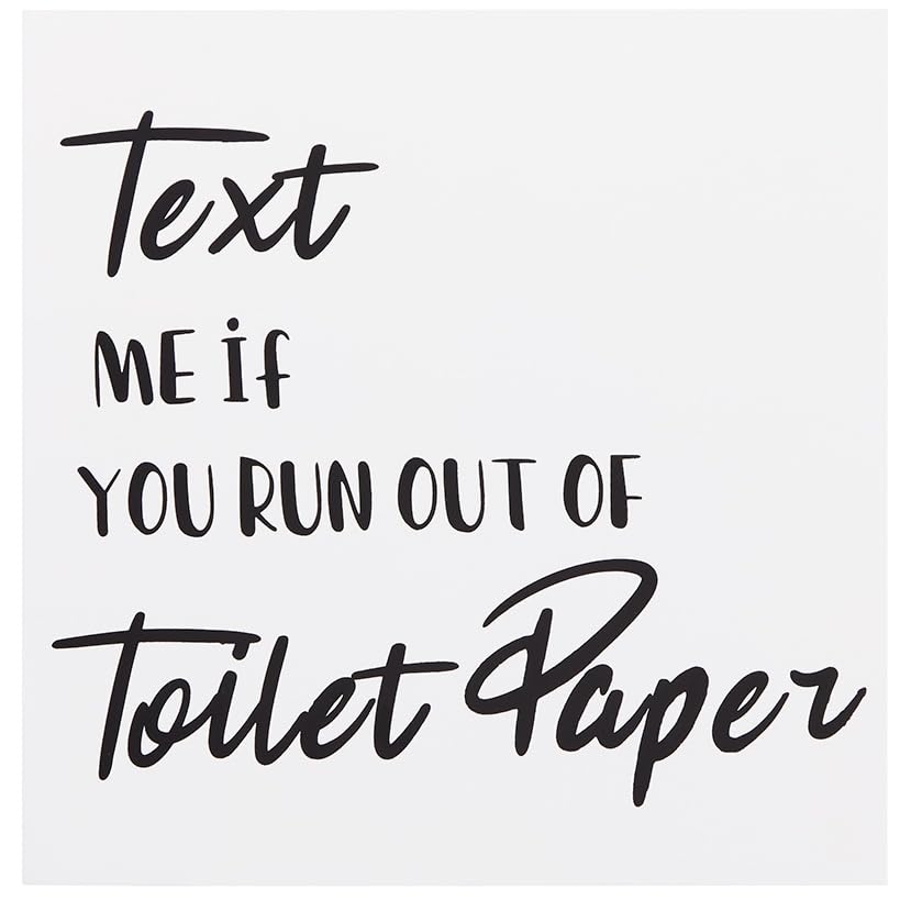 Bathroom Wall Art  Text