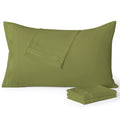 Yiyea King Size Pillow Cases Set Of 4, Ultra Soft Double Brushed Microfiber Pillowcases, Hotel Quality Embroidered Bed Pillow Co