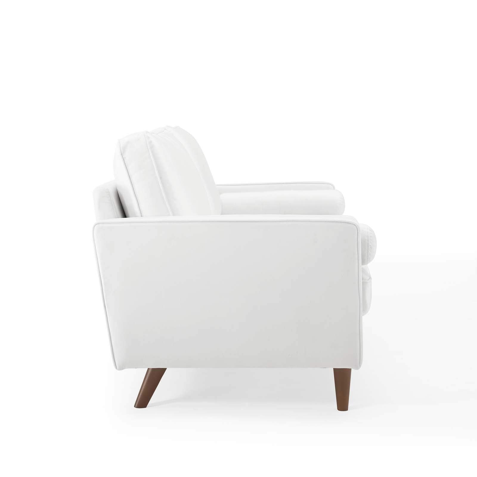 Modway Eei-3764-Whi Valour Performance Velvet Sofa, White