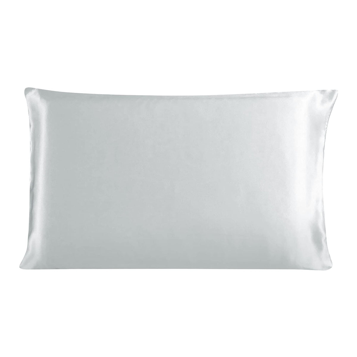Uxcell 100% Charmeuse Pure Silk Pillowcase Pillow Case Cover For Hair & Skin 350Tc 19 Momme (1-Piece) Silver Gray Queen(20X30Inc