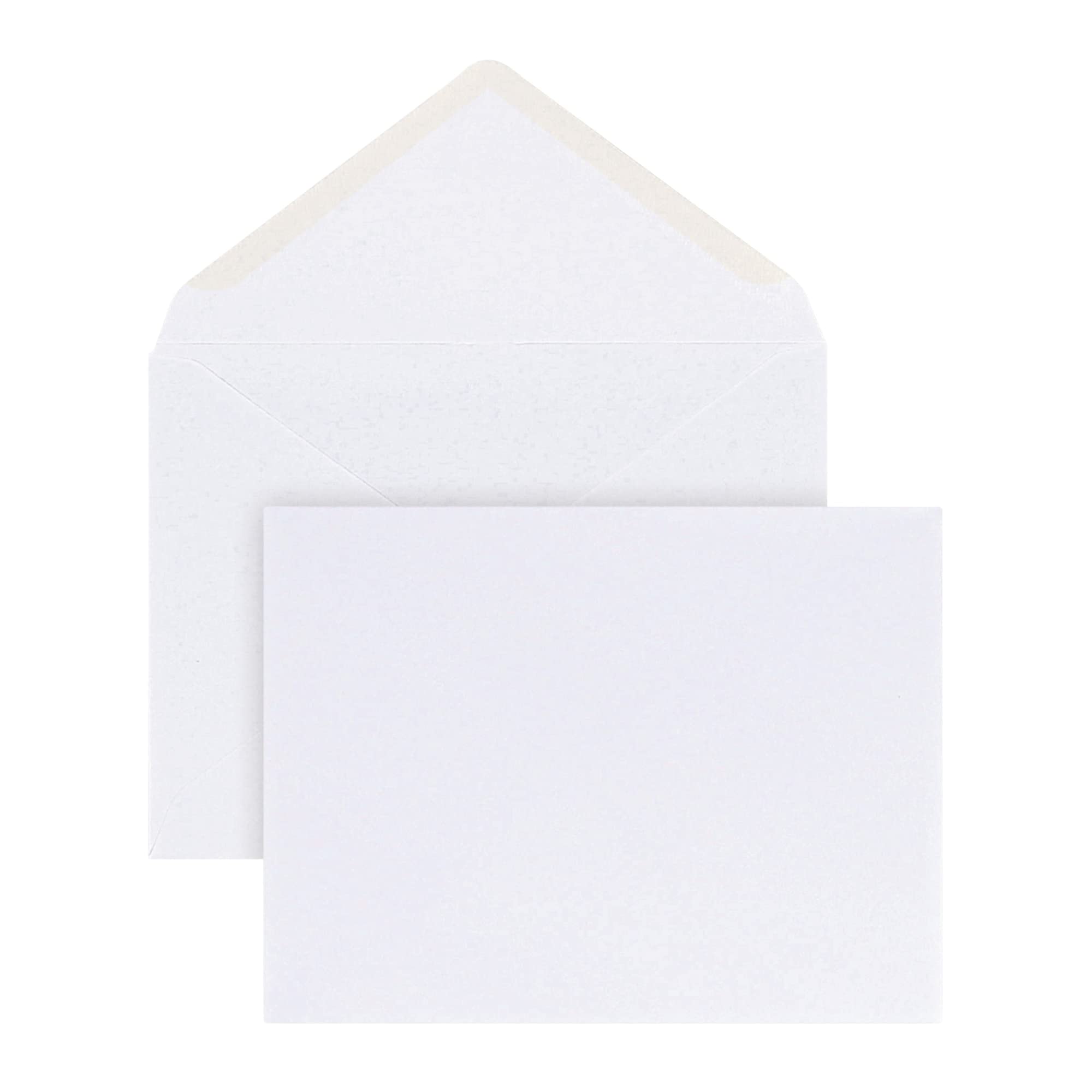 Office Depot Invitation Envelopes, 4 3/8In. X 5 3/4In., White, Pack Of 100, 12033