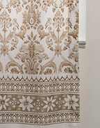 Maison D' Hermine Curtains 100% Cotton (50''X84'') One Panel Easy Hanging With A Rod Pocket & Loop, For Kitchen, Offices Drapes,