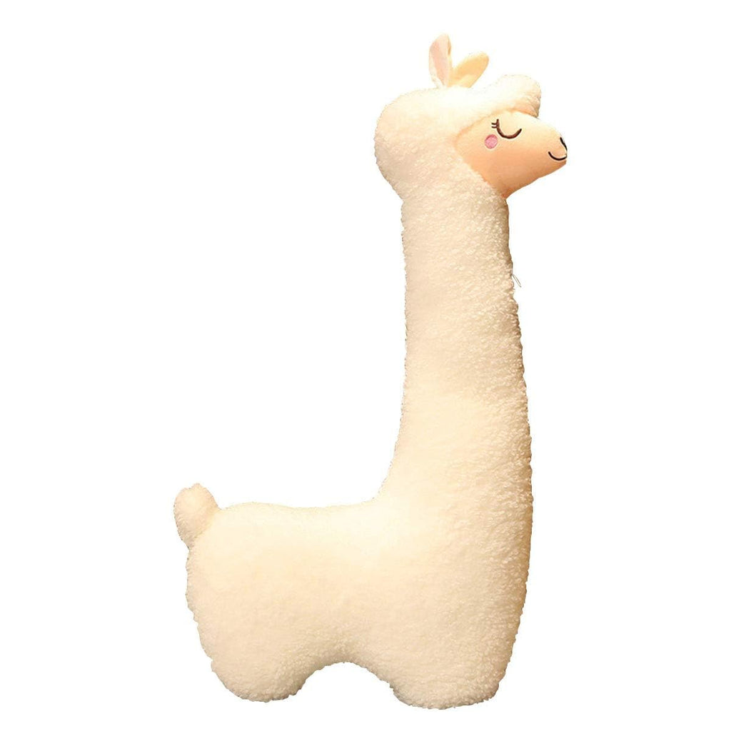 Hofun4U Llama Plush Pillow, 51 Inch Alpaca Plush Long Body Pillow, Alpaca Stuffed Animal, Christmas Holiday Birthday Gift (White
