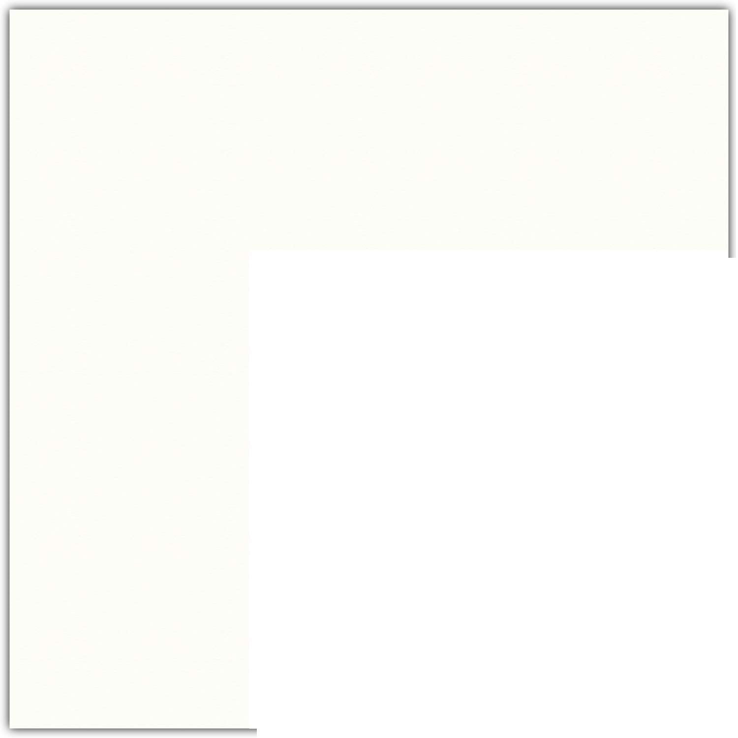 17x29 Smooth White / Super White Custom Mat for Picture Frame with 13x25 opening size (Mat Only, Frame NOT Included)