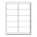 White Removable Labels - Mailing Size 2 ' X 4 ' - 10 Per Sheet - For Inkjet/Laser Printers - 25 Sheets / 250 Labels