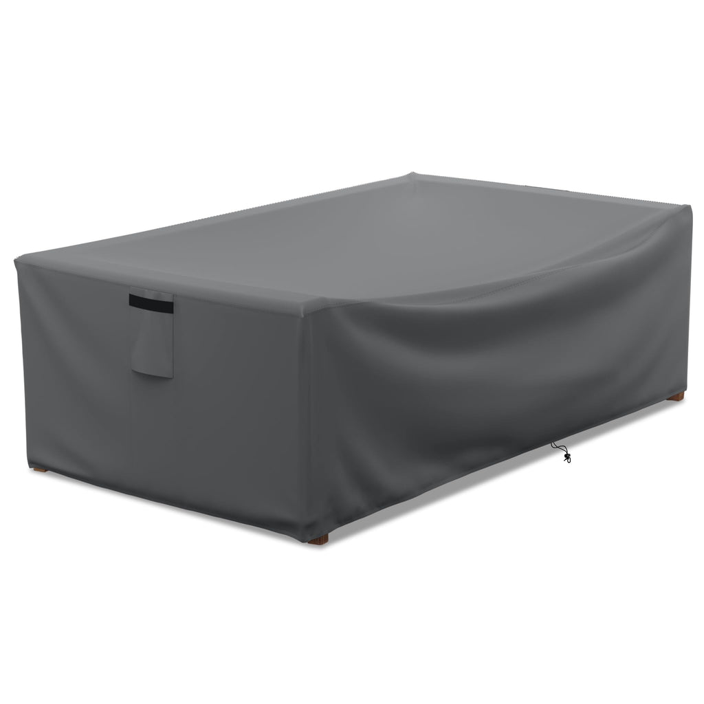 Startwo Patio Furniture Covers Waterproof For Coffee Table Cover, Heavy Duty Durable Rectangular Outdoor Table Cover Fits Up To 48L X 28Wx 13H Inches, Grey