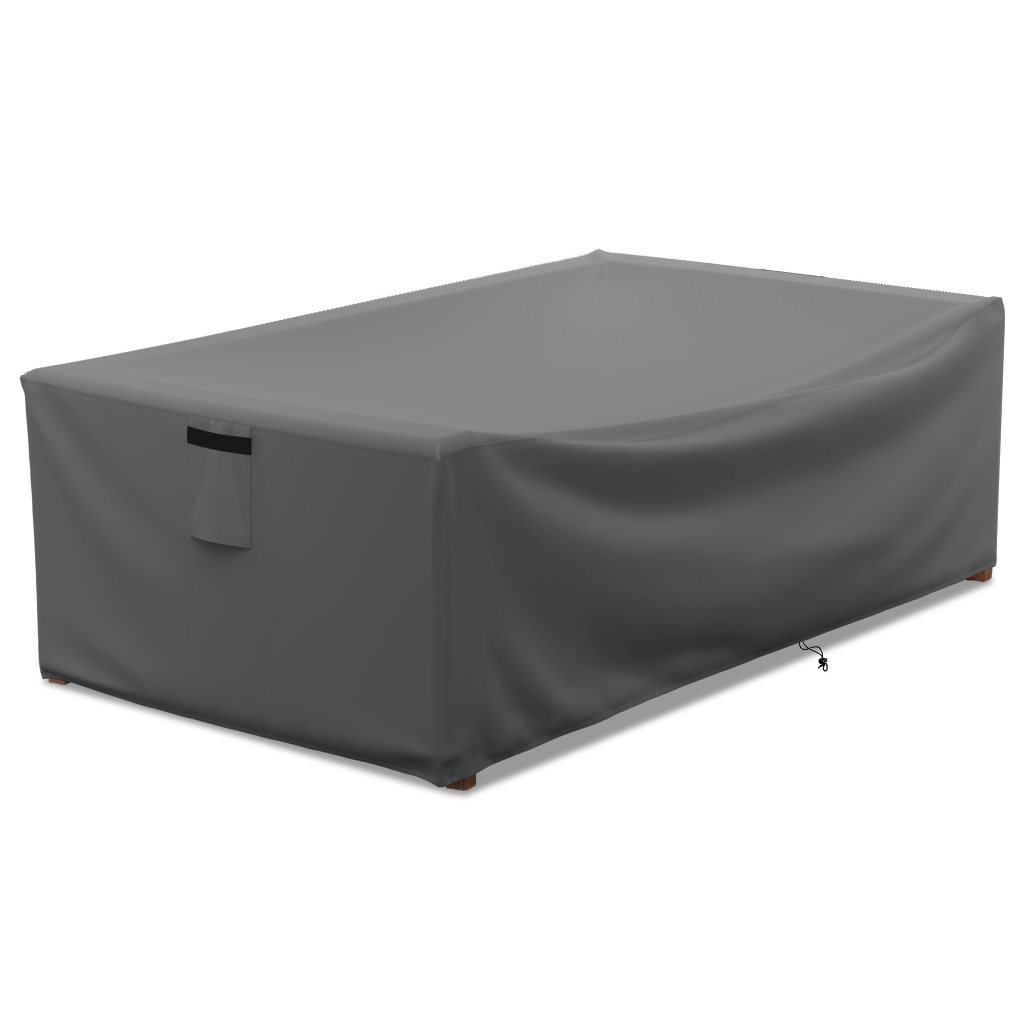 Startwo Patio Furniture Covers Waterproof For Coffee Table Cover, Heavy Duty Durable Rectangular Outdoor Table Cover Fits Up To 48L X 28Wx 13H Inches, Grey