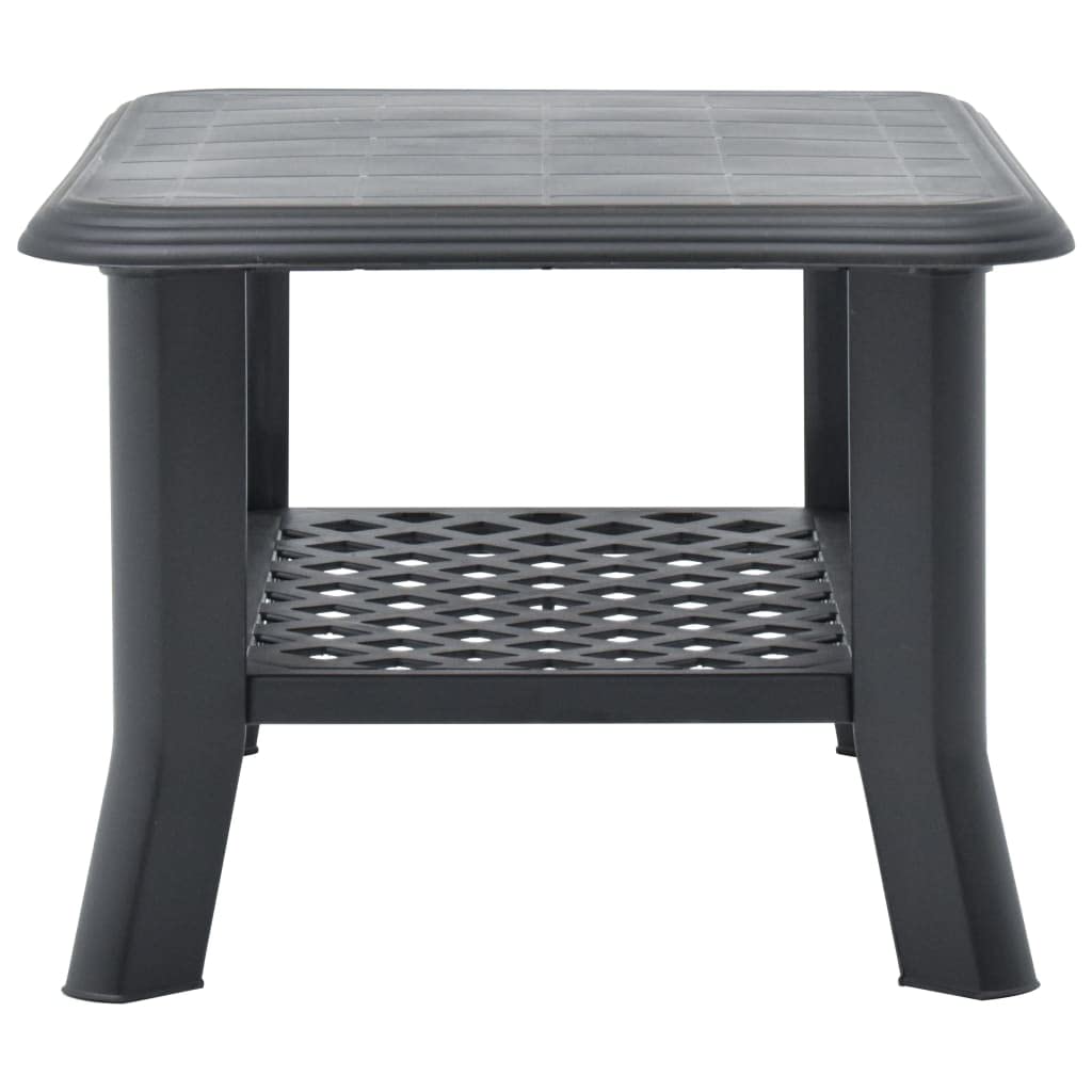 Vidaxl Coffee Table Anthracite 35.4''X23.6''X18.1'' Plastic