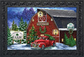 Briarwood Lane Christmas Tree Farm Doormat Red Pickup Indoor Outdoor 30' X 18'