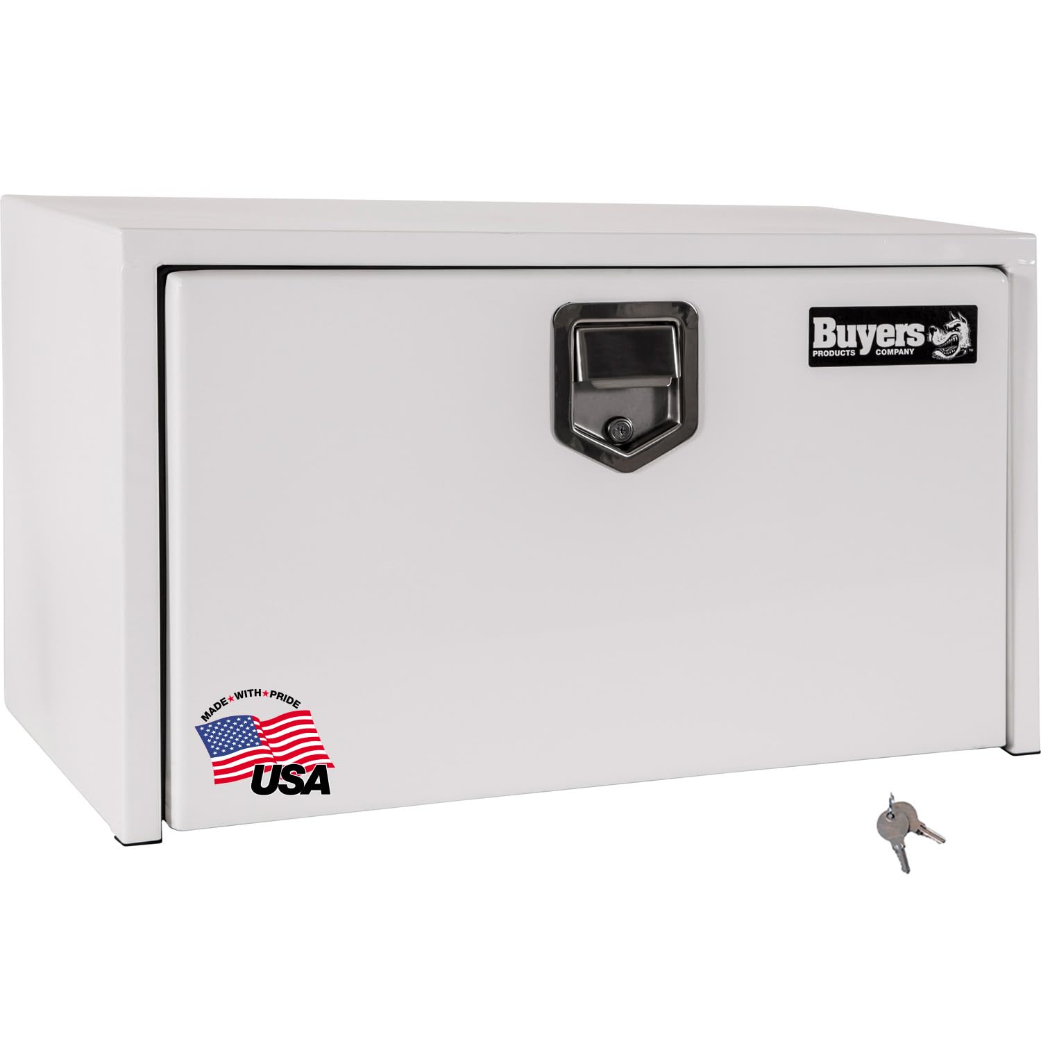 Buyers Products - 1702205 Underbody Truck Box With Paddle Latch, White Steel, 18 X 18 X 36 Inches