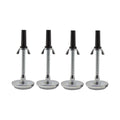 Kings Brand Furniture Adjustable Threaded Bed Frame Riser Glide Legs - Bed Legs to Replace Wheels - Bed Feet Replacement for Bed