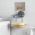 ZONKU INDIA Stainless Steel 2 Tier Bathroom Organizer, Soap Dispenser Holder, Silver