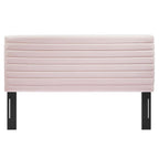 Modway Tranquil Modern Performance Velvet Twin Headboard In Pink