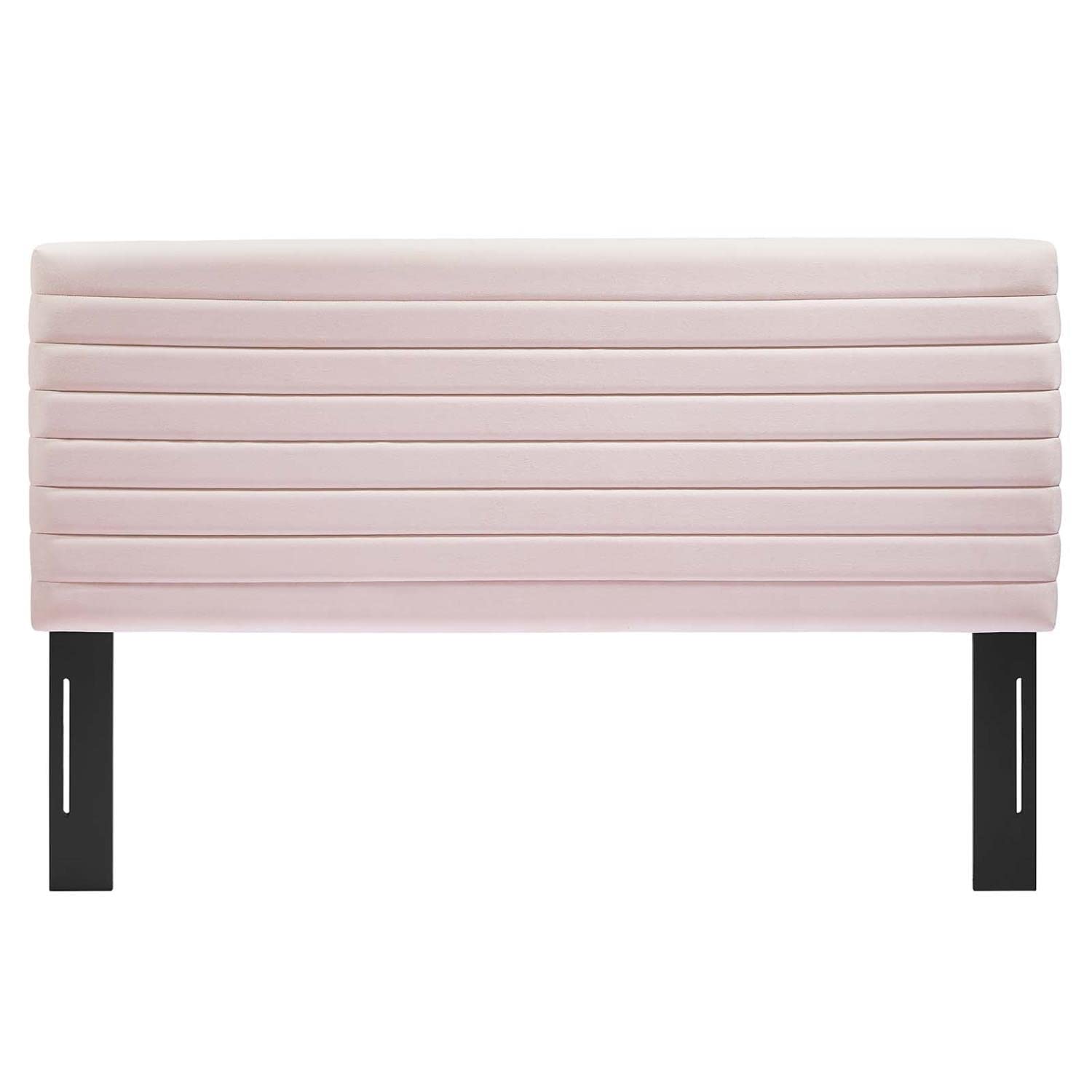 Modway Tranquil Modern Performance Velvet Twin Headboard In Pink