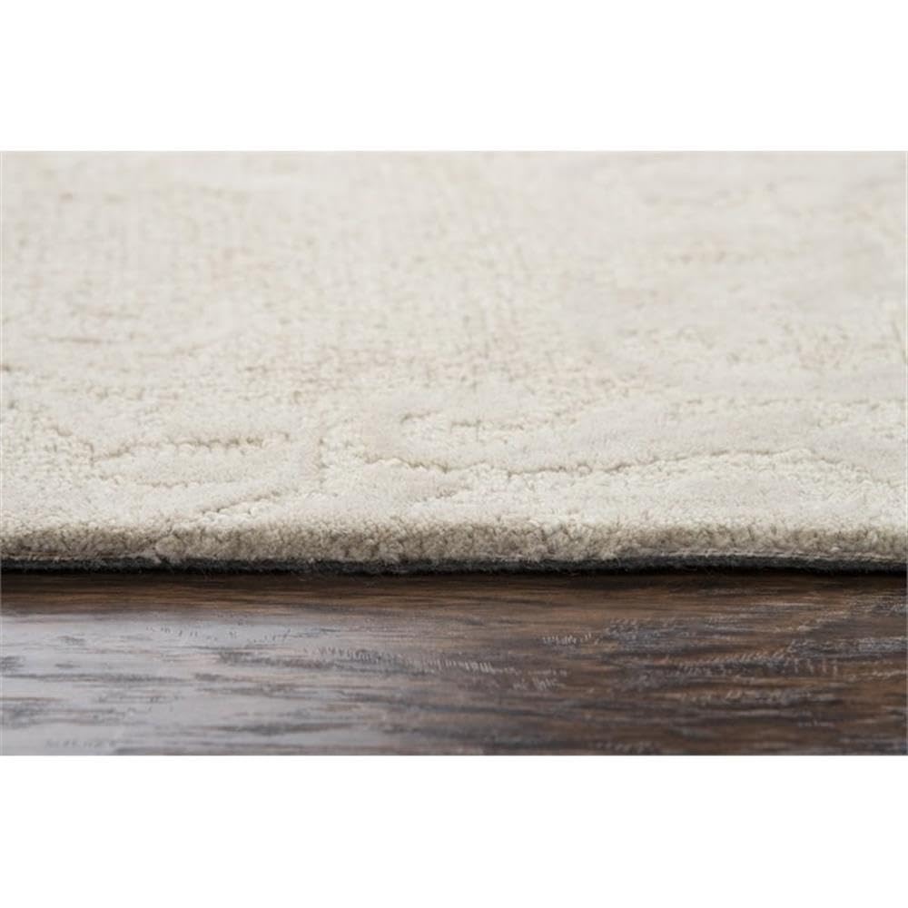 Rizzy Home Alora Decor Emerson 5' X 8' Damask Beige/Gray/Rust/Blue Hand-Tufted Area Rug