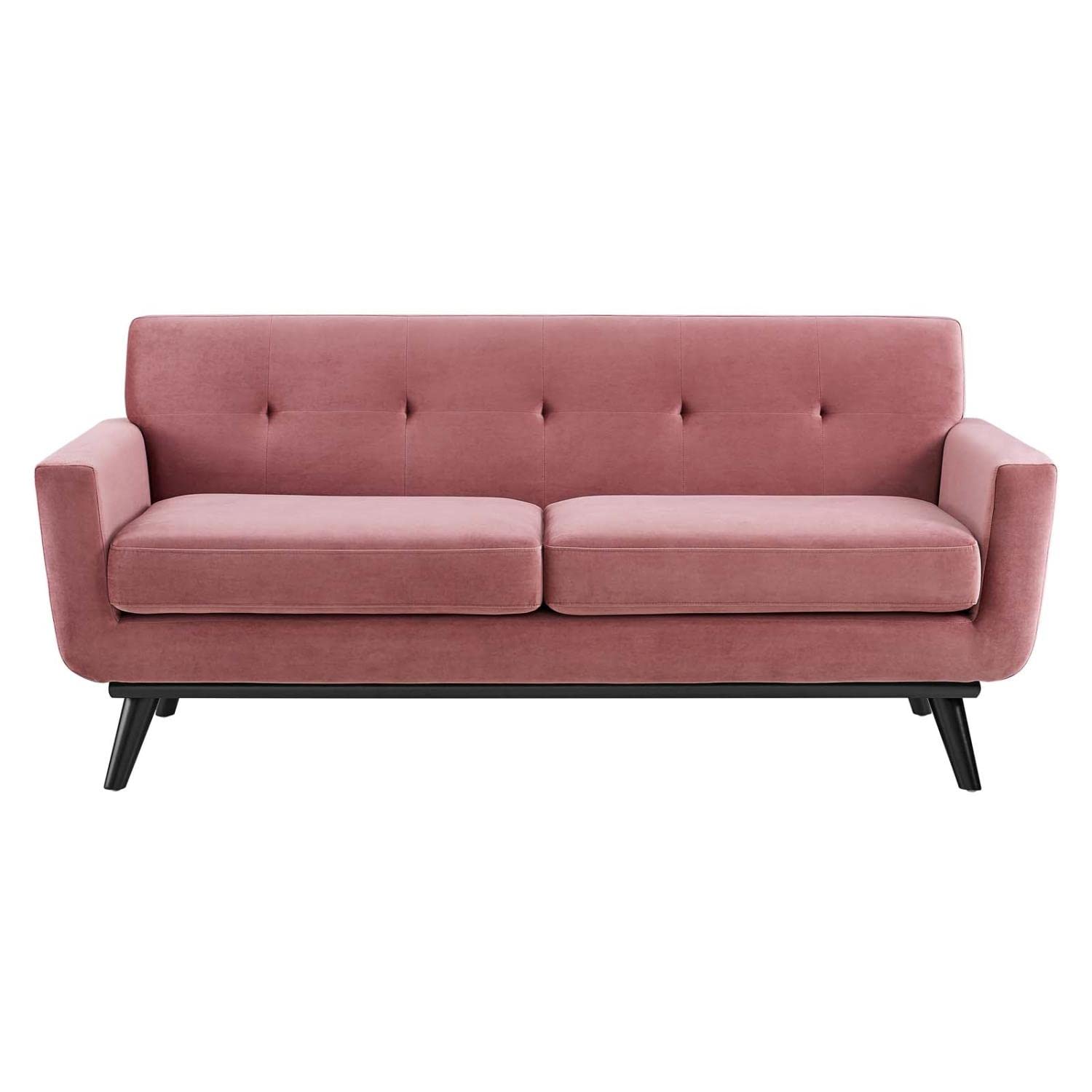 Modway Engage Performance Velvet Loveseat with Dusty Rose Finish EEI-5599-DUS