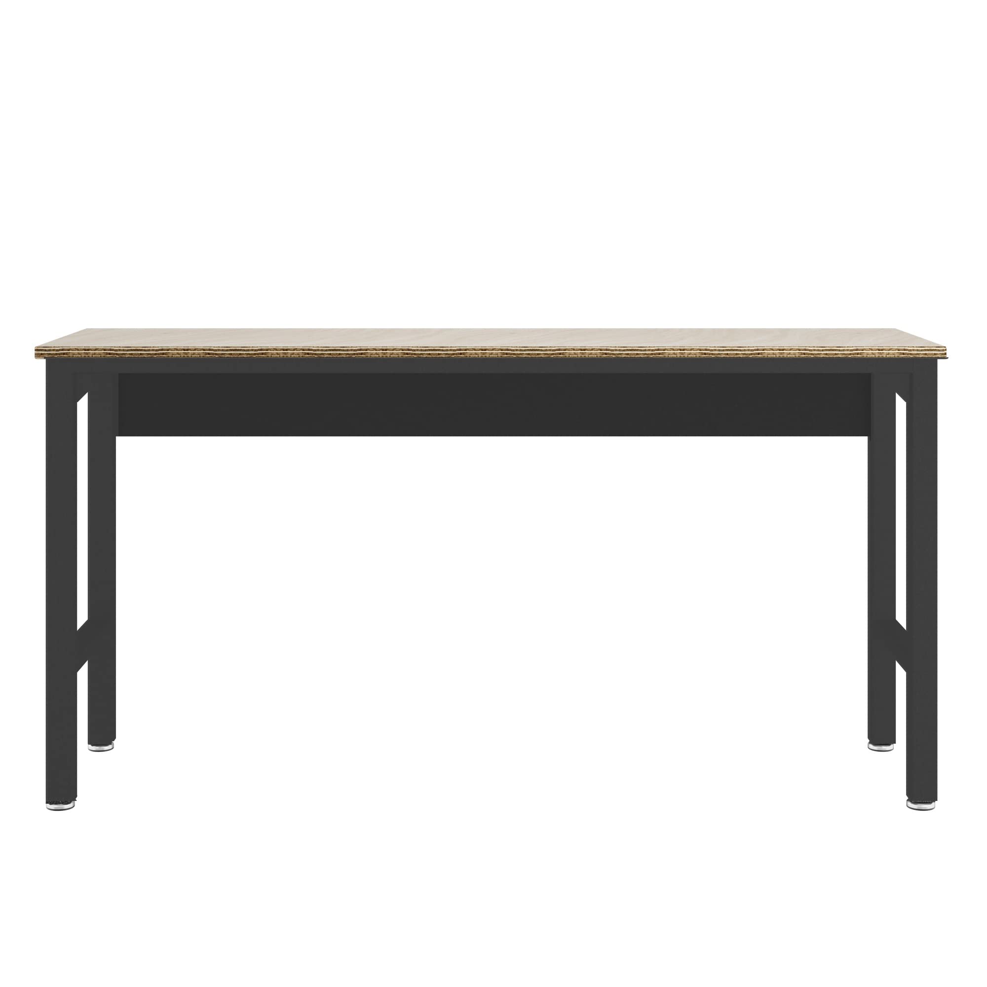 Manhattan Comfort Fortress 72.4' Garage Table In Charcoal Gray