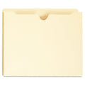Universal Deluxe Manila File Jackets With Reinforced Tabs, Straight Tab, Letter Size, Manila, 50/Box