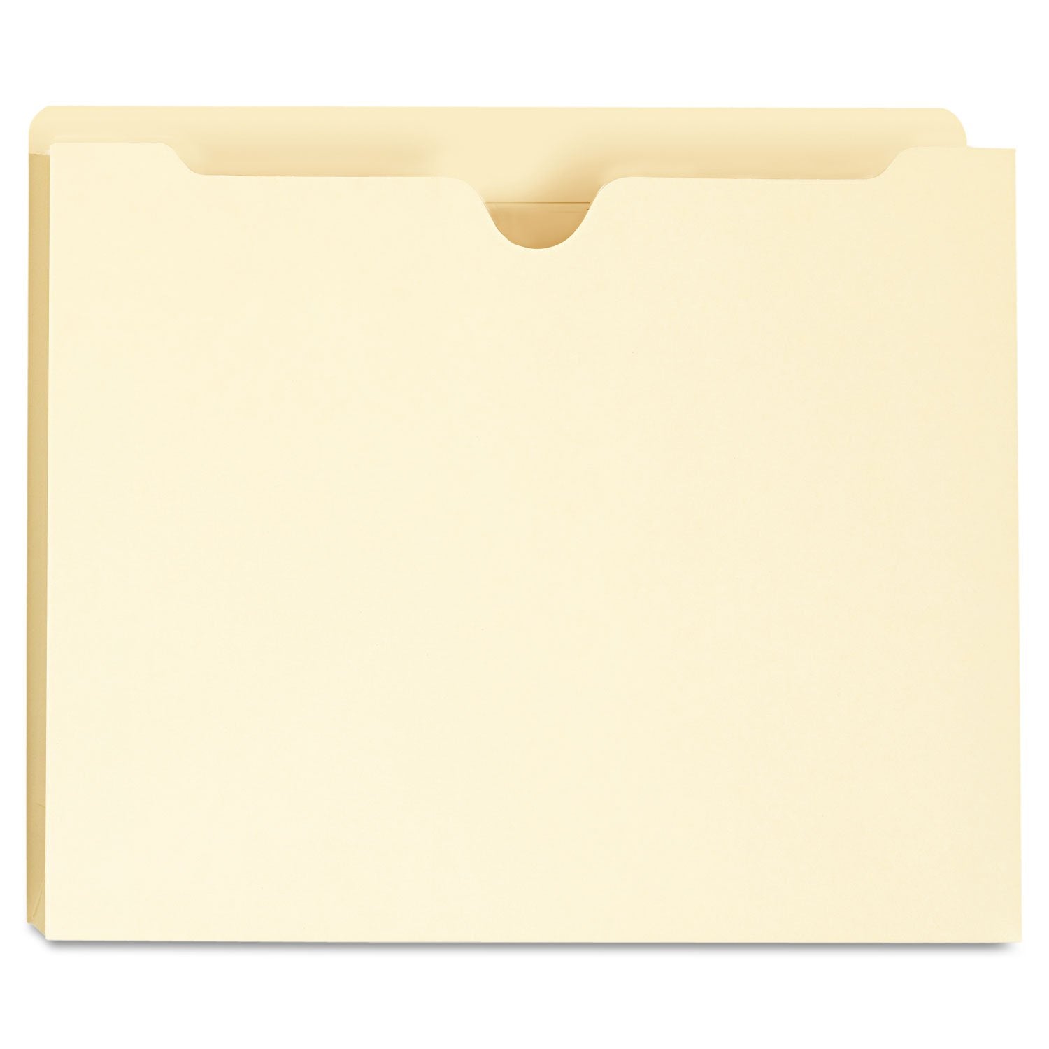 Universal Deluxe Manila File Jackets With Reinforced Tabs, Straight Tab, Letter Size, Manila, 50/Box