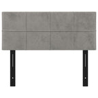 vidaXL Classic Light Grey Velvet Headboard - Stylish Design, Suitable for All Bed Frames, Robust Larch & Engineered Wood Construction, Dimensions 39.4"x2"x30.7"/34.6".