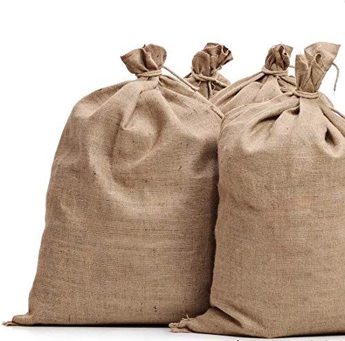 Burlap Bags For Vegetables & Gardening, 22' X 36'- Burlap Sacks Perfect For Kids - Holds Up To 50Lbs, Pack Of 10