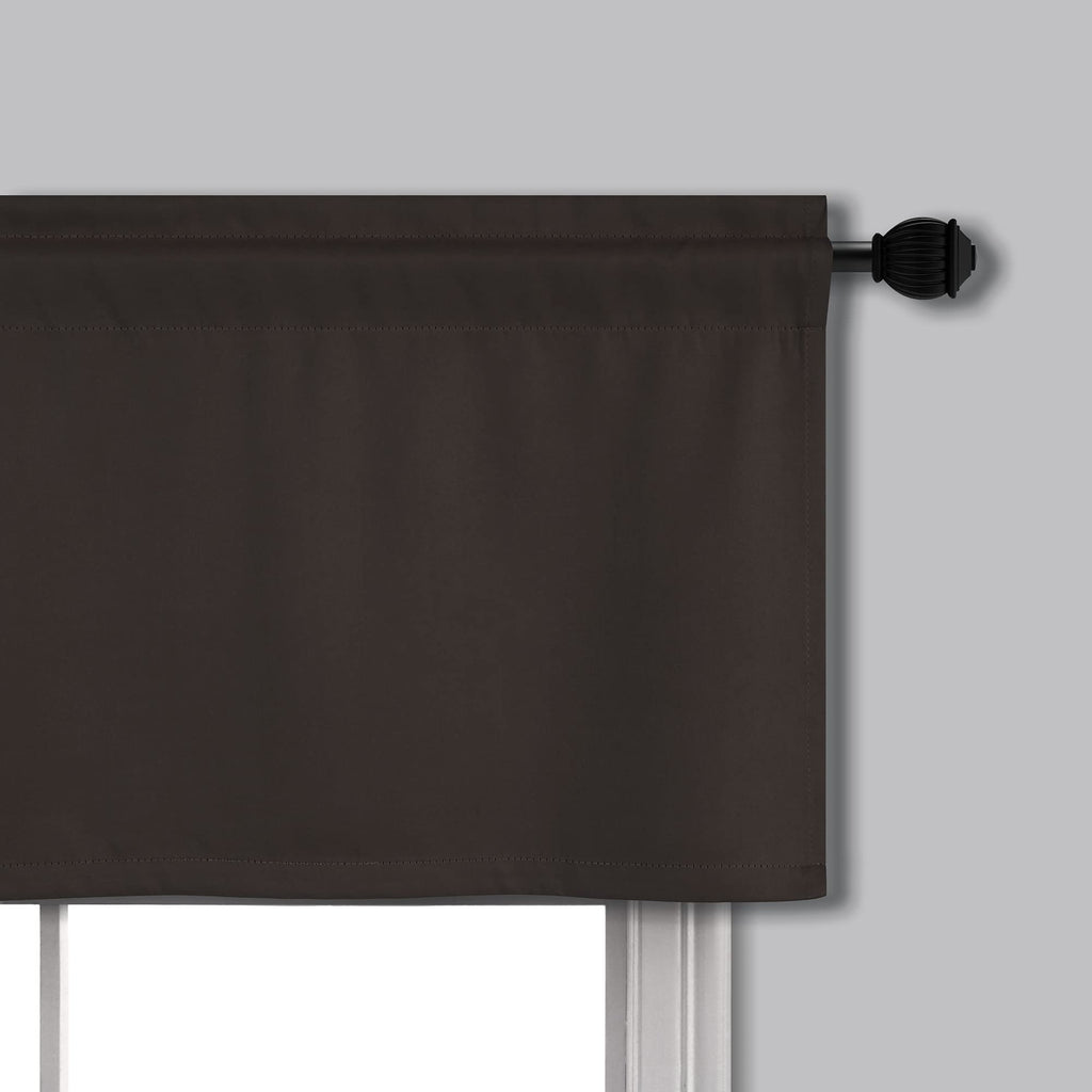 Mrs.Naturall Brown Valances For Bathroom Windows Insulated Farmhouse Vintage Rustic Country Valance For Kitchen Living Room Bedr