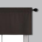 Mrs.Naturall Brown Valances For Bathroom Windows Insulated Farmhouse Vintage Rustic Country Valance For Kitchen Living Room Bedr