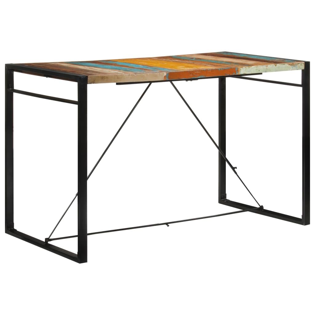 vidaXL Bar Table 69x35x43.3 inches Solid Recycled Wood