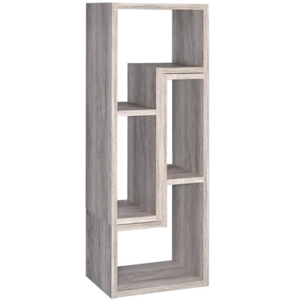 Coaster Furniture Contemporary Convertible Bookcase TV Stand Grey Driftwood 802330