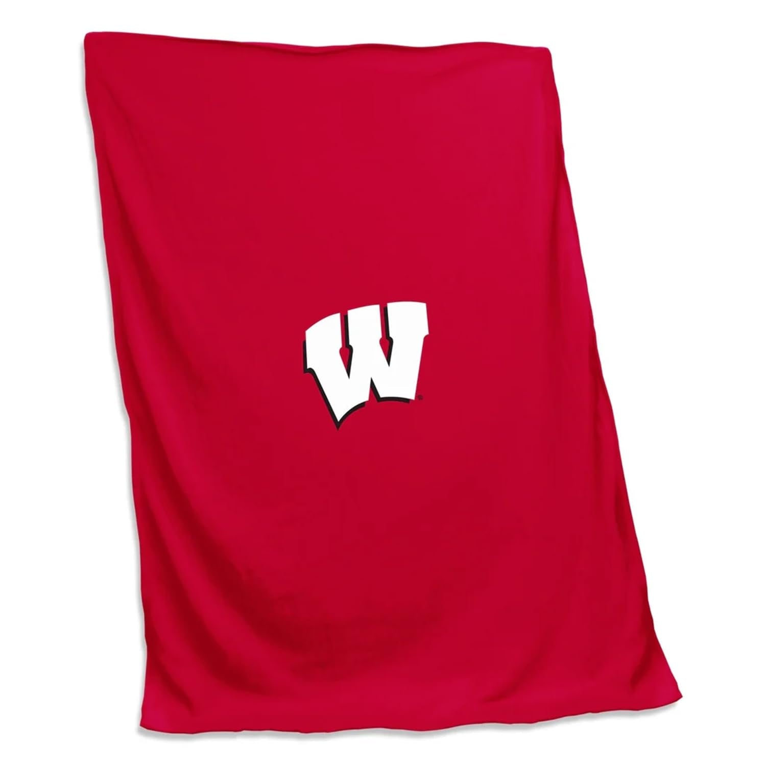 Logo Brands NCAA Wisconsin Badgers Sweatshirt Blanket Team Color - Perfect for Bedroom Decor, Stadium Blanket, Camping, Great fo