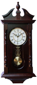 Vmarketingsite Wall Clocks: Grandfather Wood Wall Clock with Chime. Pendulum Wood Traditional Clock. Makes a Great Housewarming 