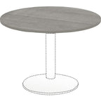Lorell Weathered Charcoal Round Conference Table