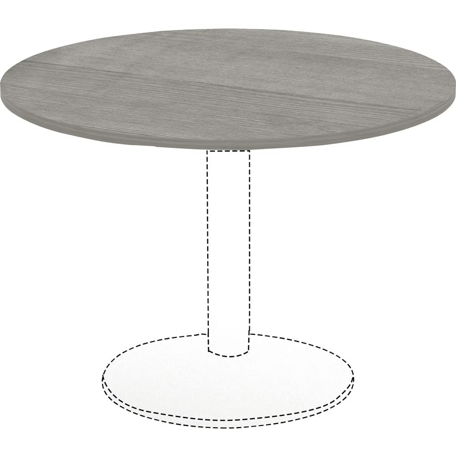 Lorell Weathered Charcoal Round Conference Table