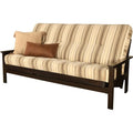 Kodiak Furniture Monterey Espresso Wood Futon with Parma Gray Mattress