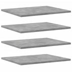 vidaXL 8-Piece Bookshelf Boards - Engineered Wood Construction - Concrete Gray, 15.7x19.7x0.6 - Modern Design - Easy Maintenance
