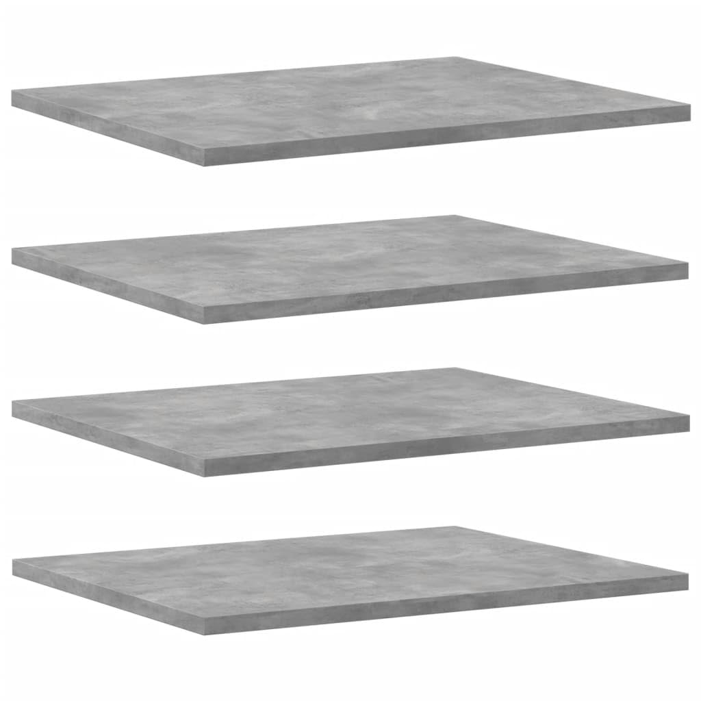 vidaXL 8-Piece Bookshelf Boards - Engineered Wood Construction - Concrete Gray, 15.7x19.7x0.6 - Modern Design - Easy Maintenance