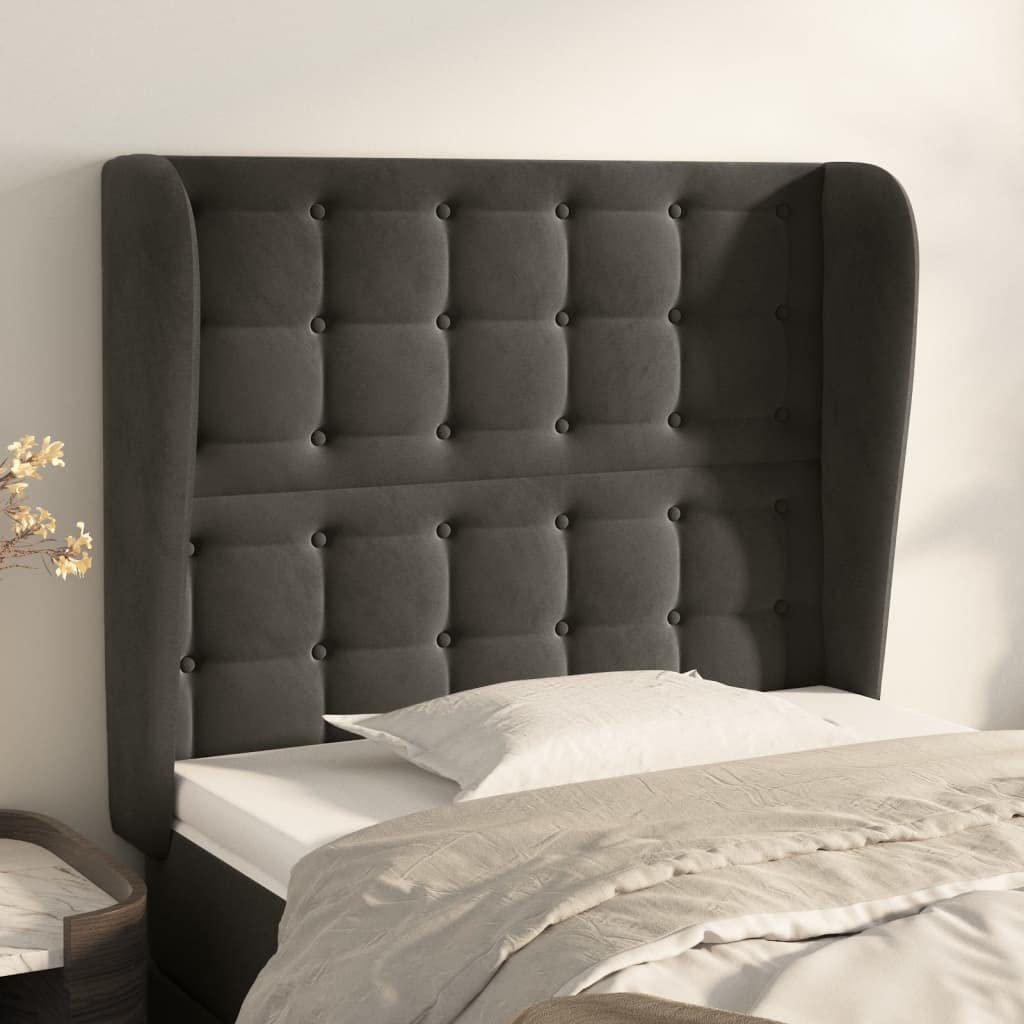 vidaXL Upholstered Headboard with Ears - Thumbnail 3