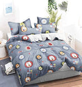 Sky Tex Grey Color Lions Printed 300 Tc Glace Cotton 3D Printed Single Bed Comforter (Buy This Comforter Get 1 N  95 Mask Free)