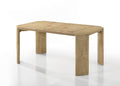Magnus Oak Finish 84 Extendable Rectangular Dining Table